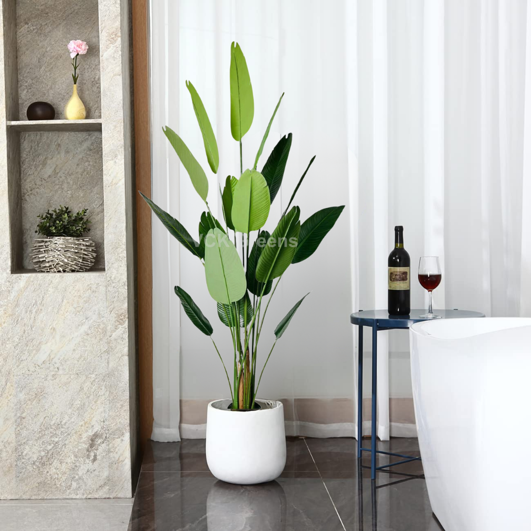 Artificial Travellers Banana Leaf Plant 7.3ft With Pot