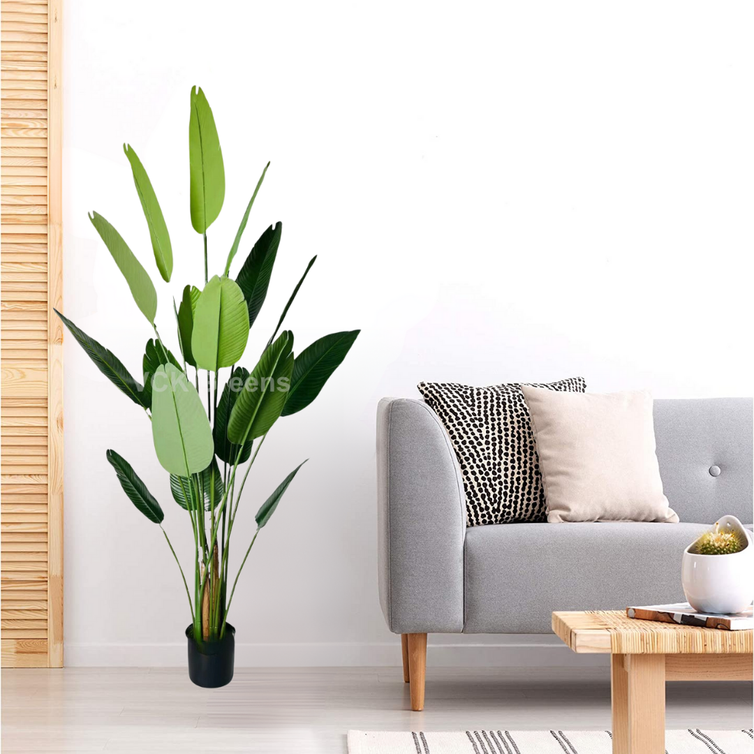 Artificial Travellers Banana Leaf Plant 7.3ft With Pot