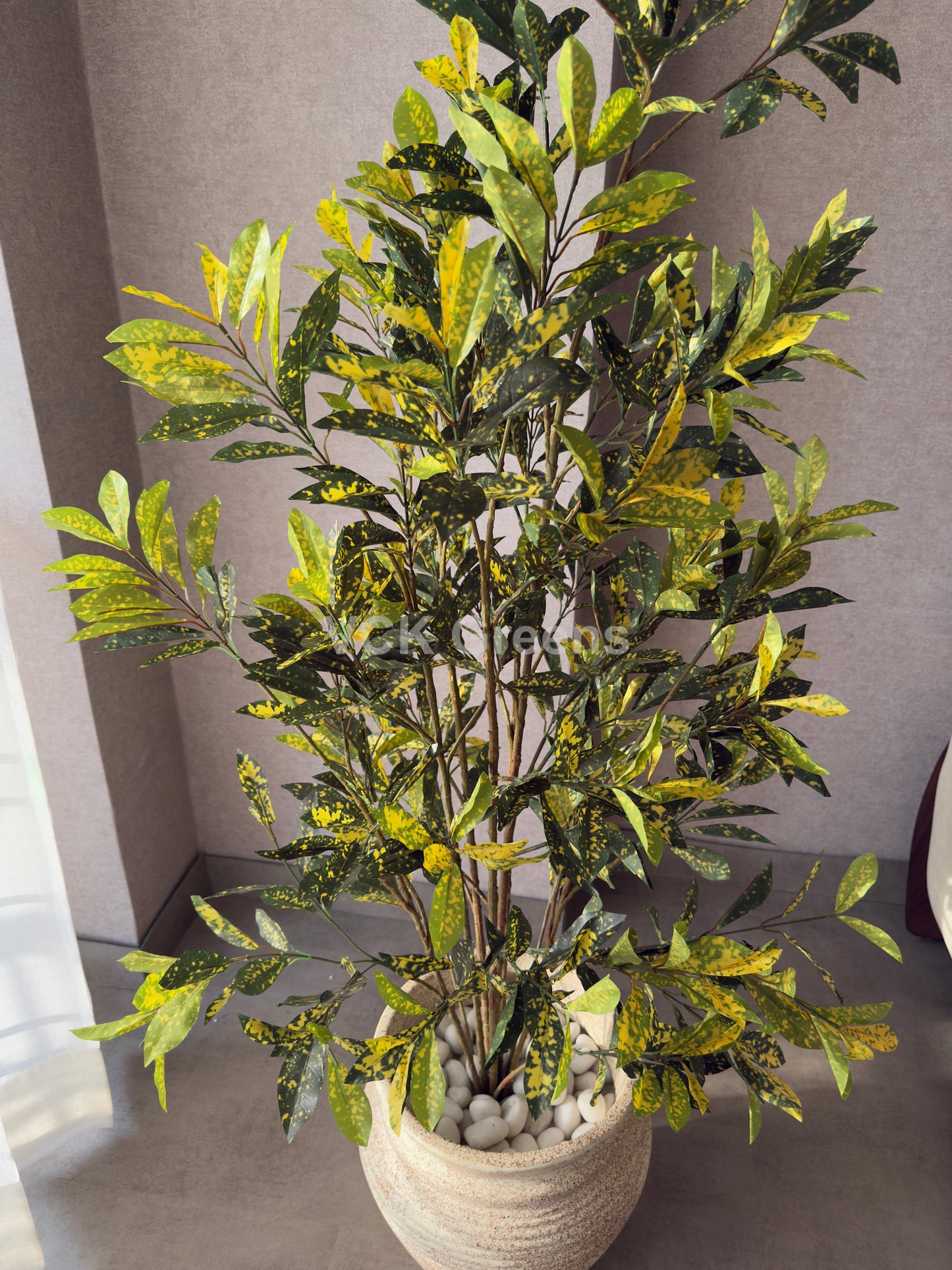 Artificial Yellow Croton Plant 5ft
