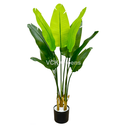 Artificial Traveller's Banana Leaf Plant 4ft With Pot
