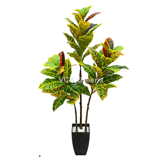 Artificial Croton Plant 4ft With Pot