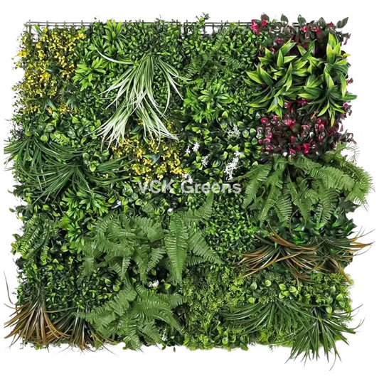 Artificial Jungle Fiesta Green Wall Panel (1mtrX1mtr, 10.76sqft)
