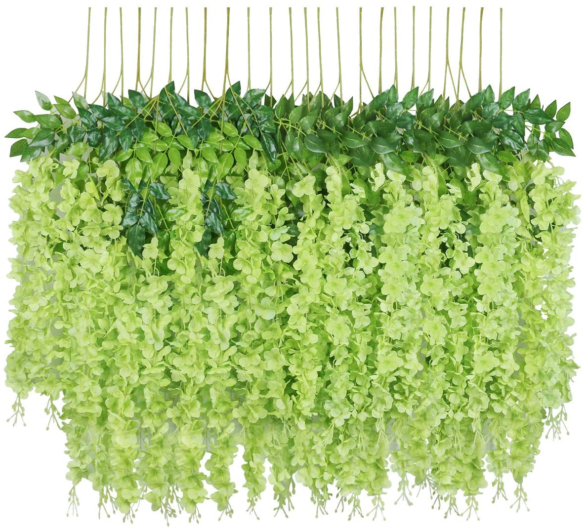 Artificial Dense Wisteria Hanging Flowers