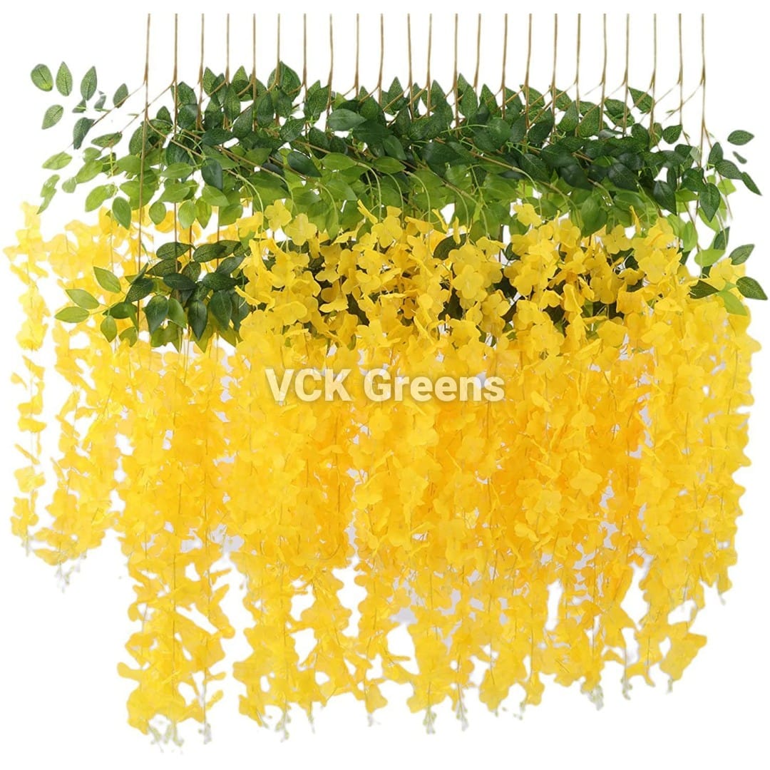 Artificial Dense Wisteria Hanging Flowers