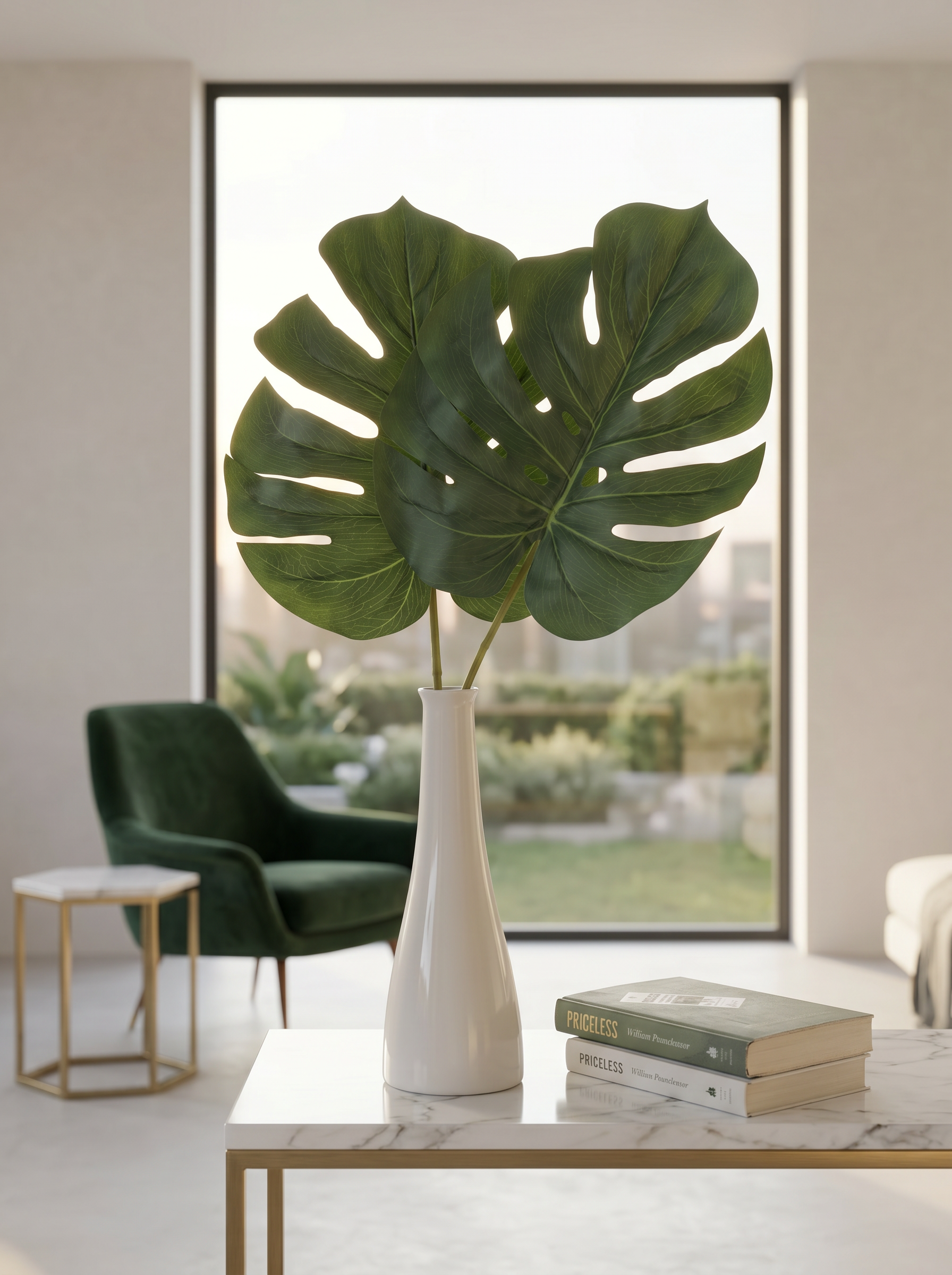 Artificial Big Monstera sticks (Set of 2)