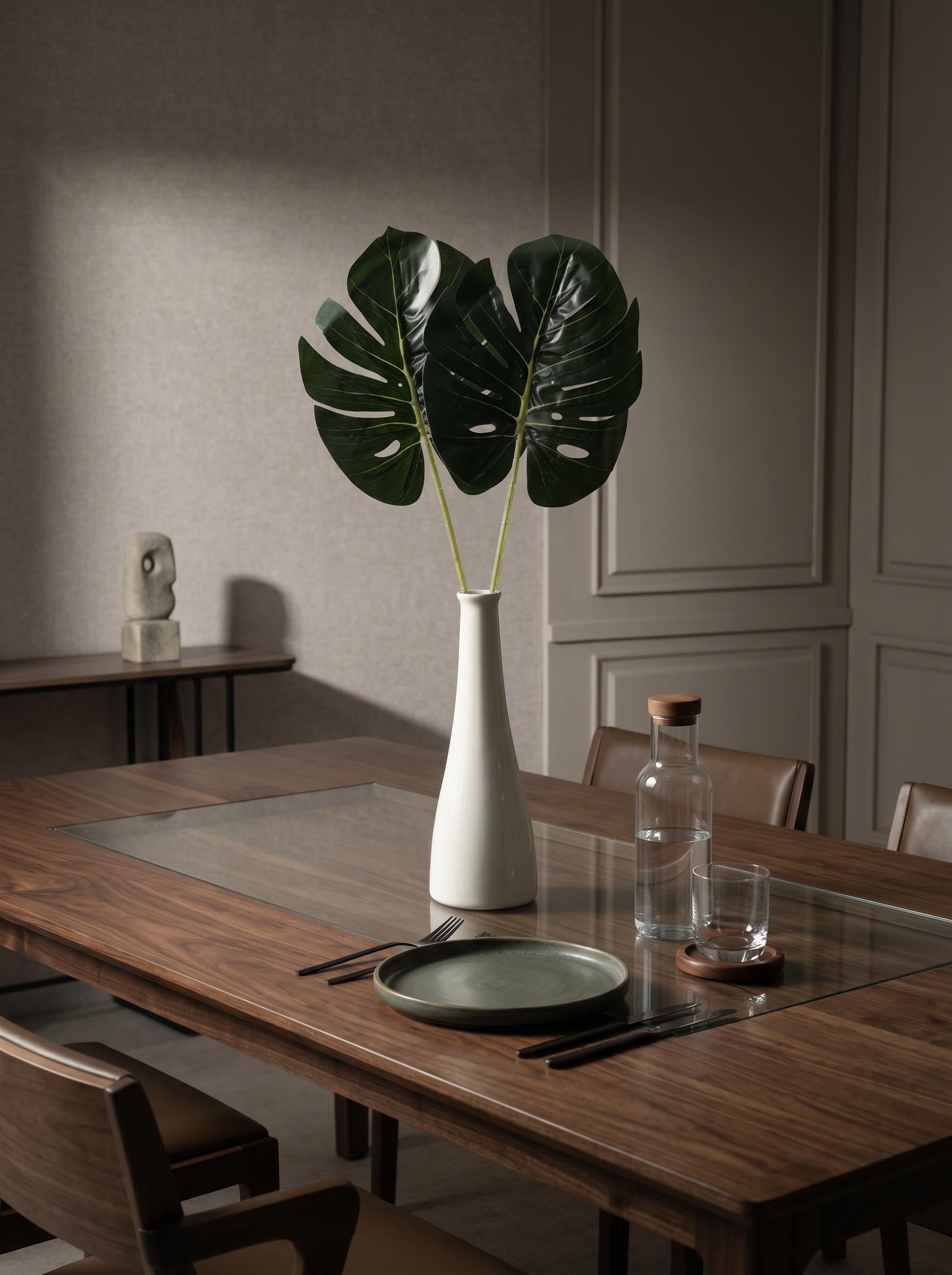 Artificial Small Monstera sticks (Set of 2)