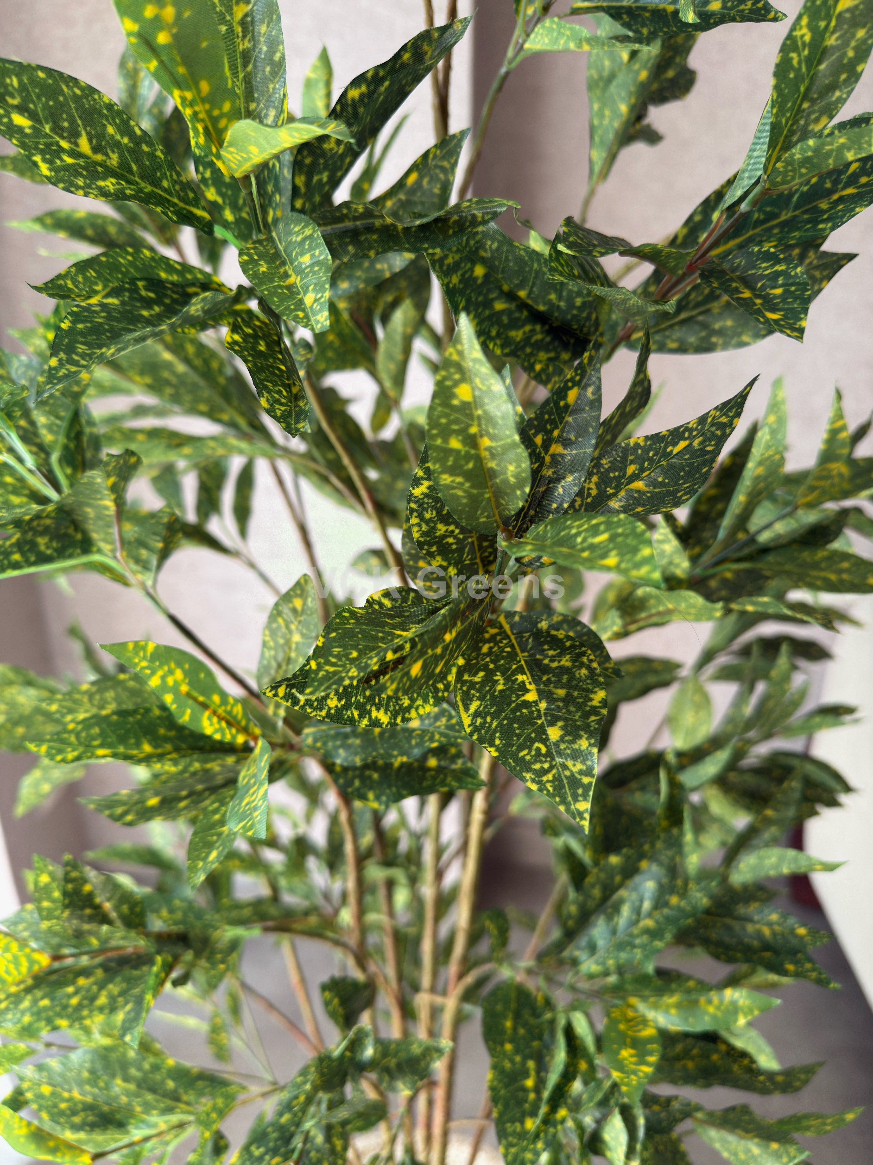 Artificial Green Croton Plant 5ft