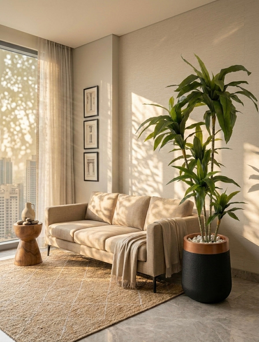 Artificial Green Dracaena Plant 5.2ft