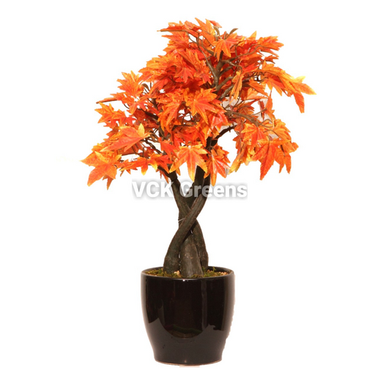 Artificial Japanese Maple Leaves Bonsai 1.3 Feet