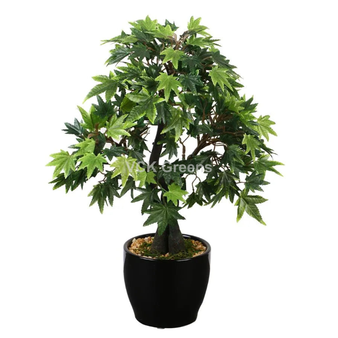 Artificial Japanese Maple Leaves Bonsai 1.3 Feet