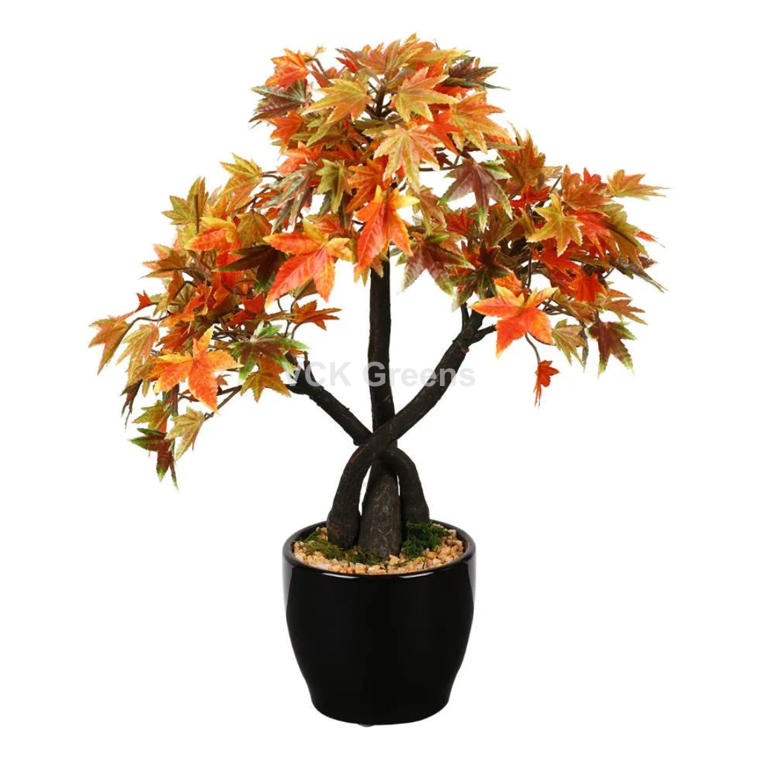 Artificial Japanese Maple Leaves Bonsai 1.3 Feet