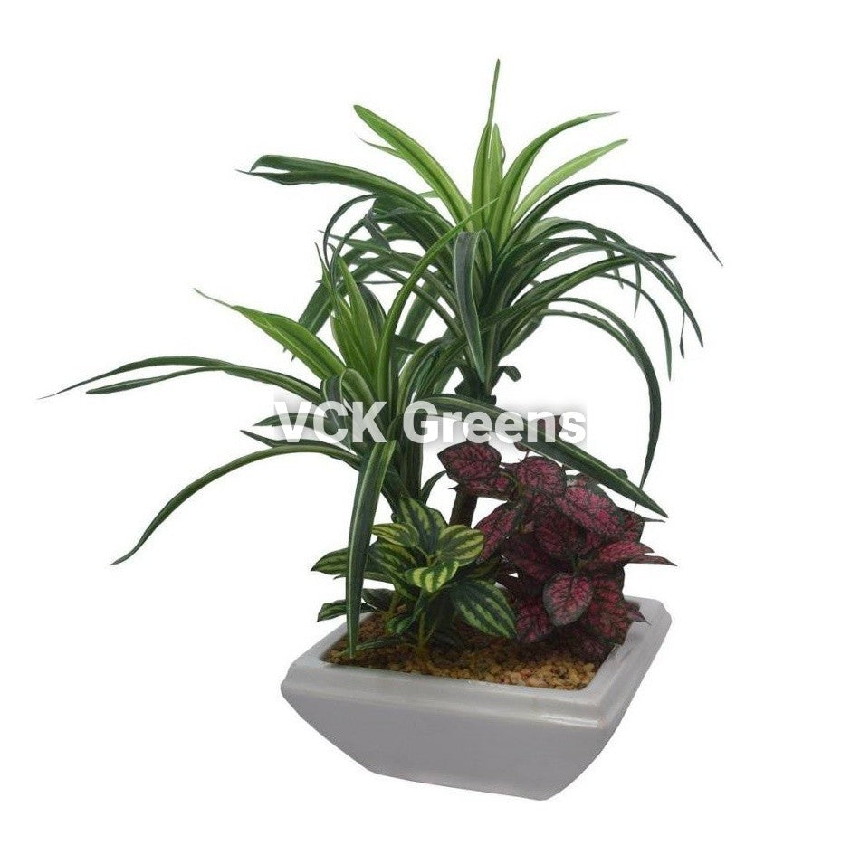 Artificial Mix Plant Leaf Bonsai 1.1ft