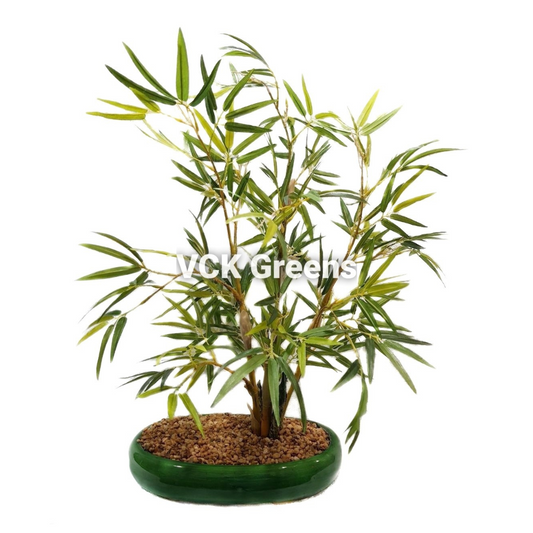 Artificial Bamboo Leaves Bonsai 1.6 Feet