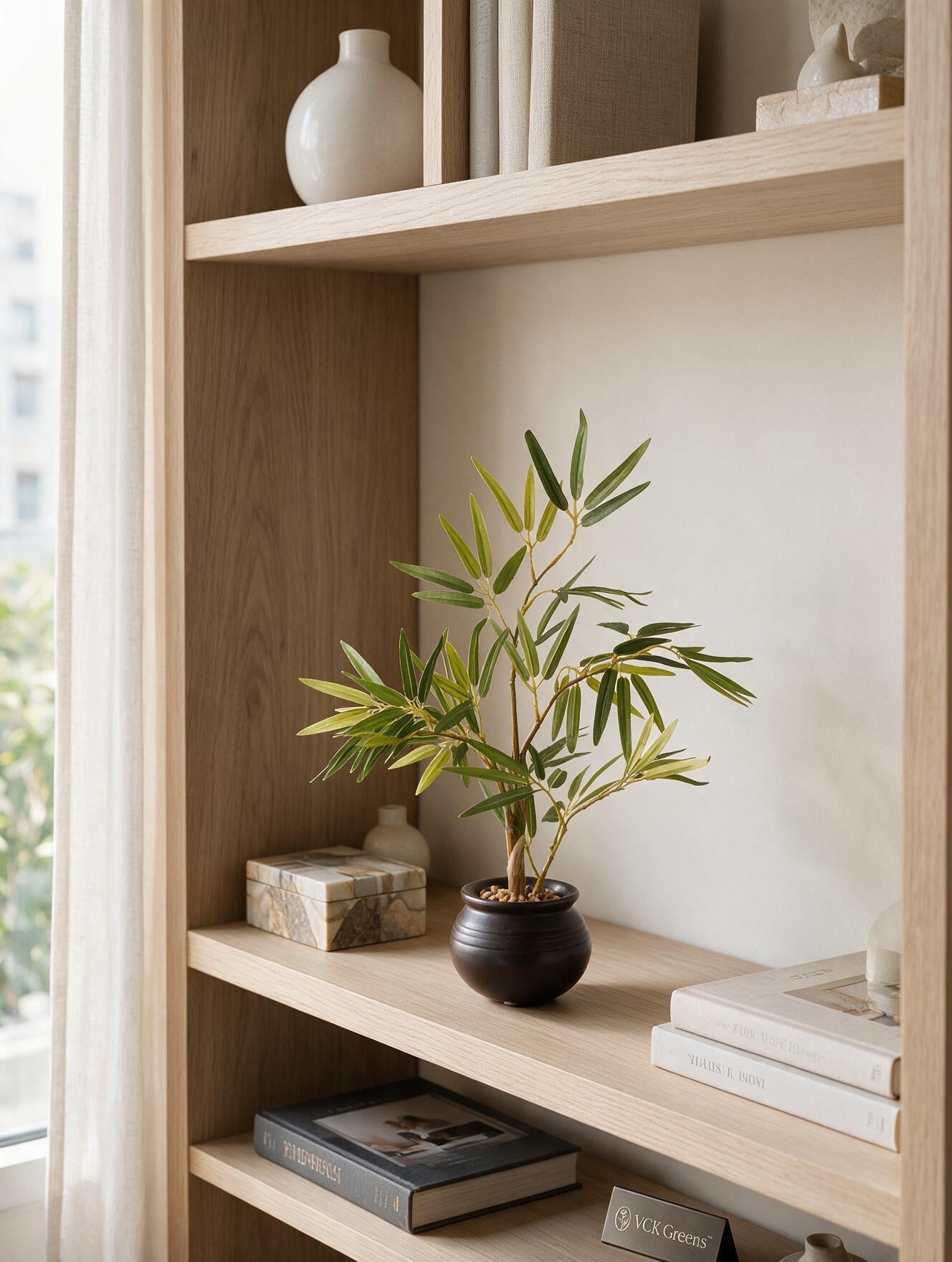 Artificial Small Bamboo Bonsai 1ft