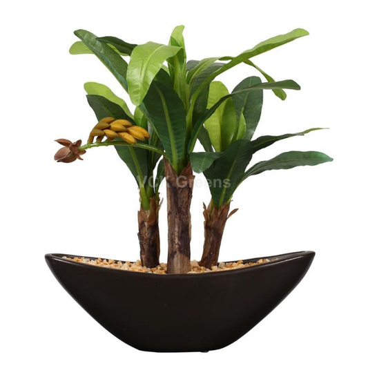 Artificial Banana Leaf Bonsai 1ft