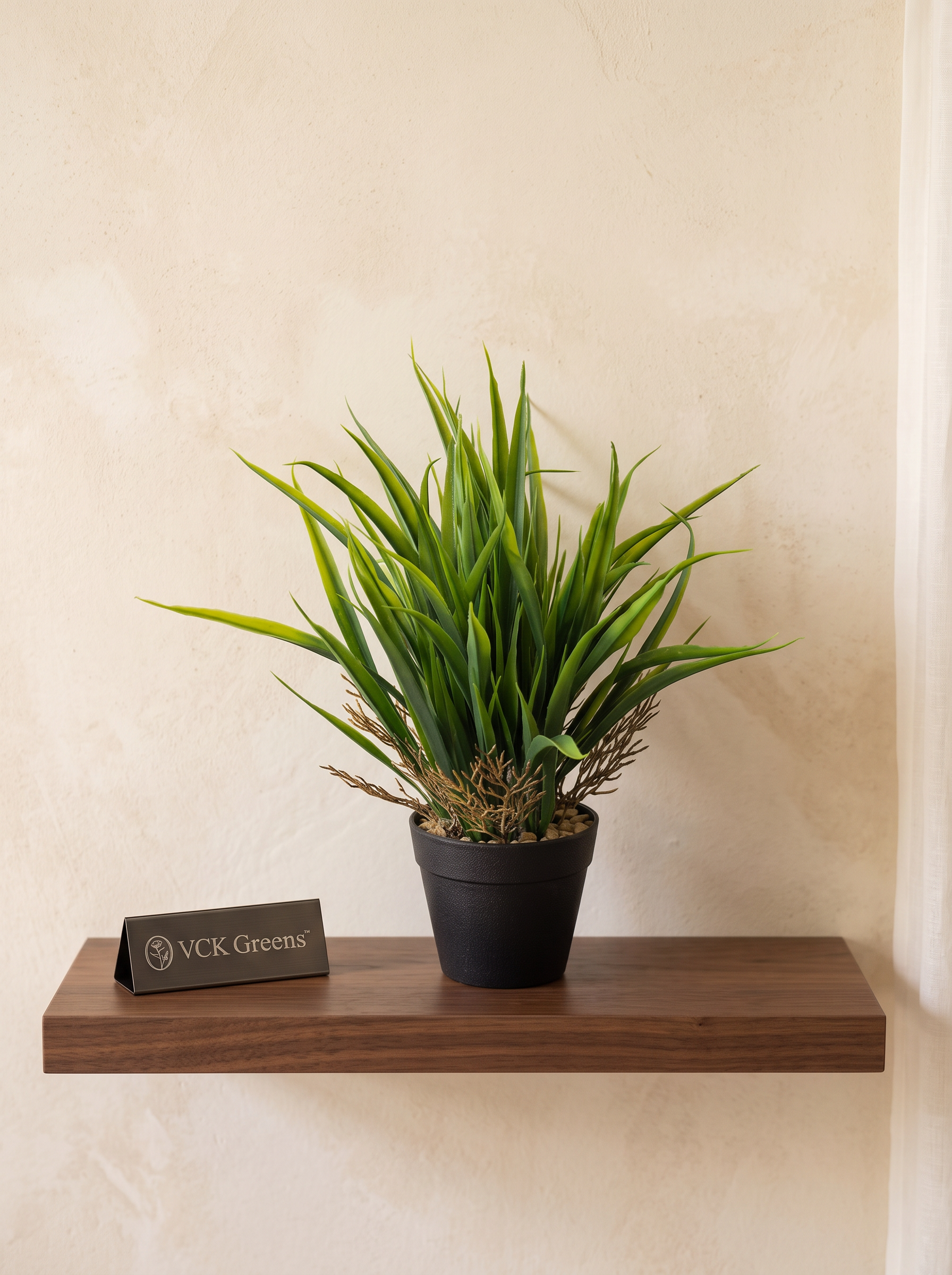 Artificial Meadow Grass Desk Planter