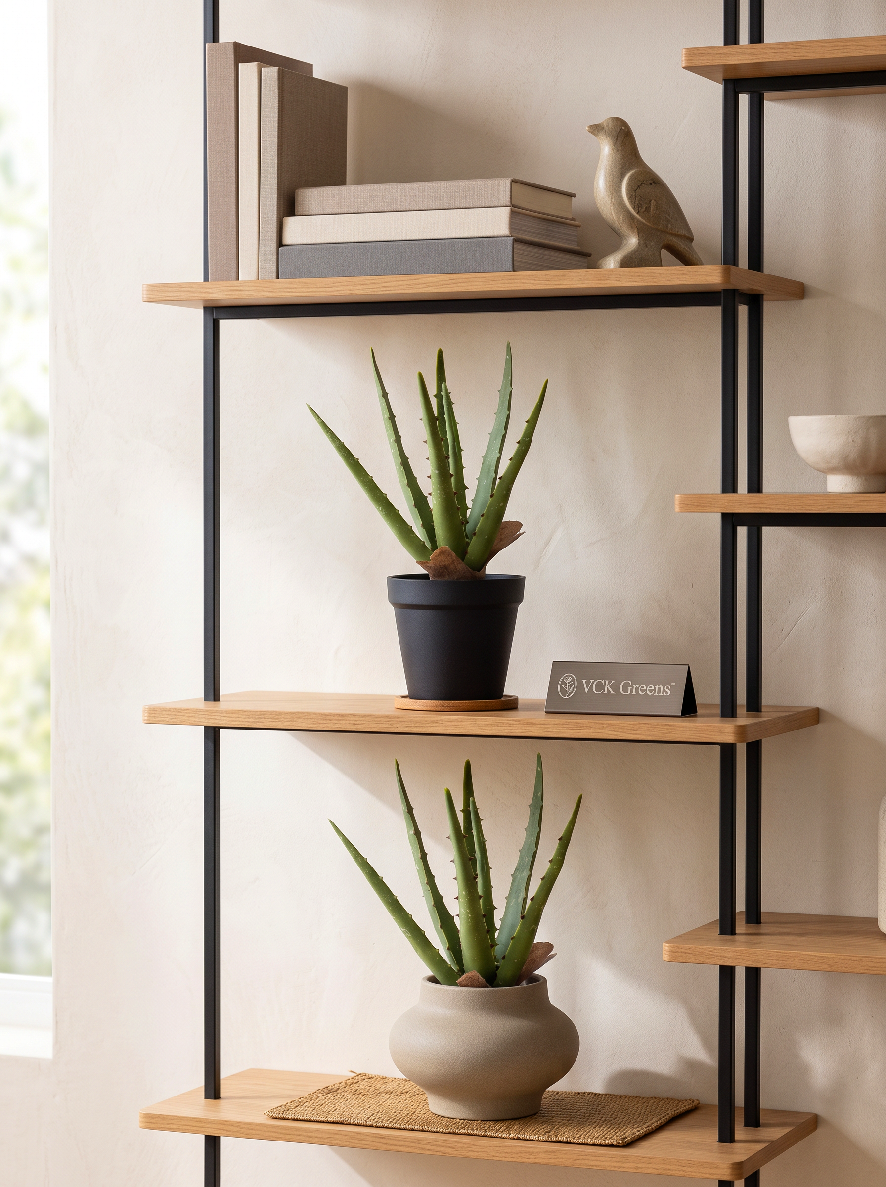 Artificial Aloe Vera Tabletop Planter