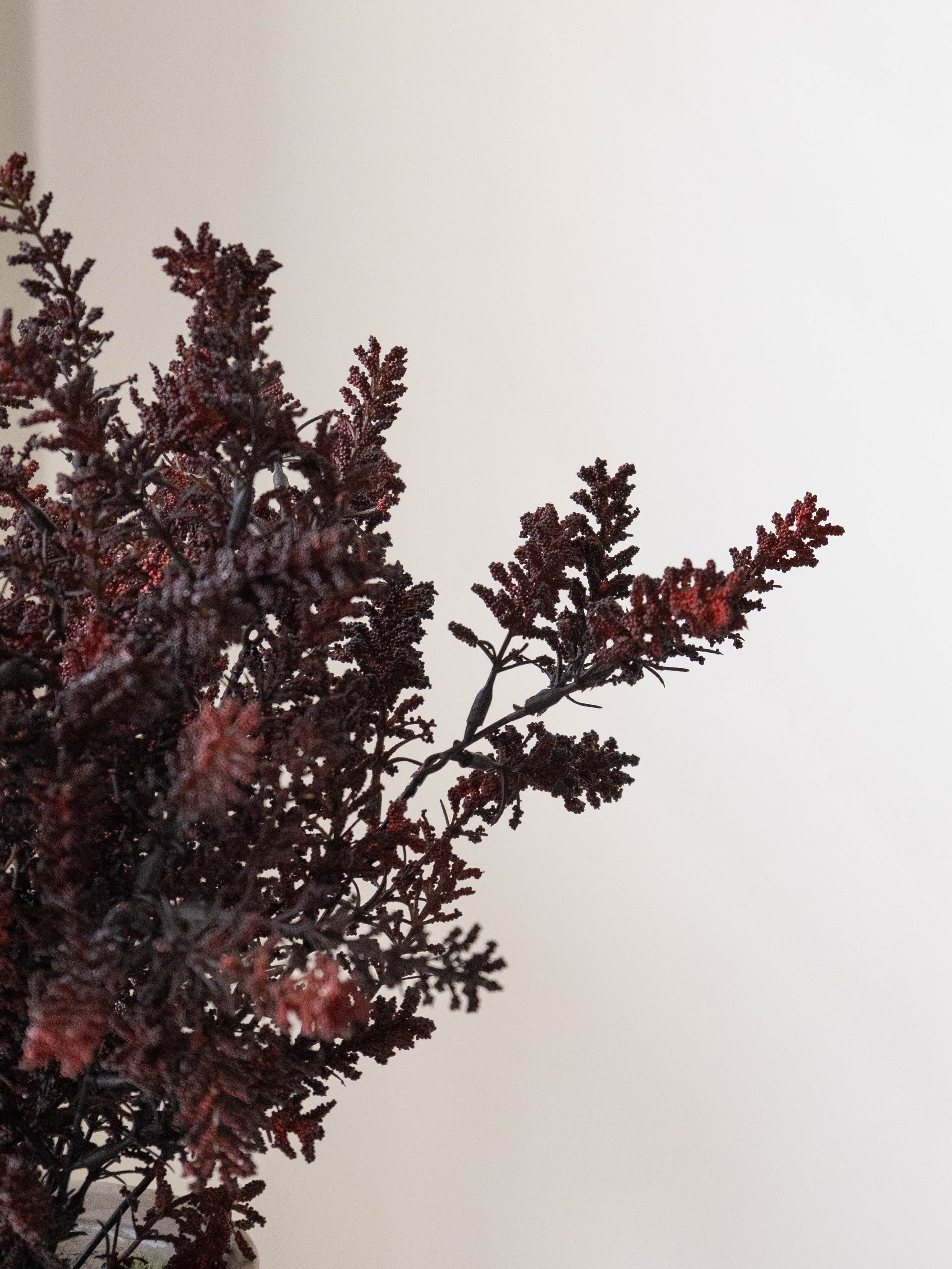 Artificial Cedar Bush in Ceramic Vase 41cm
