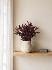 Artificial Cedar Bush in Ceramic Vase 41cm