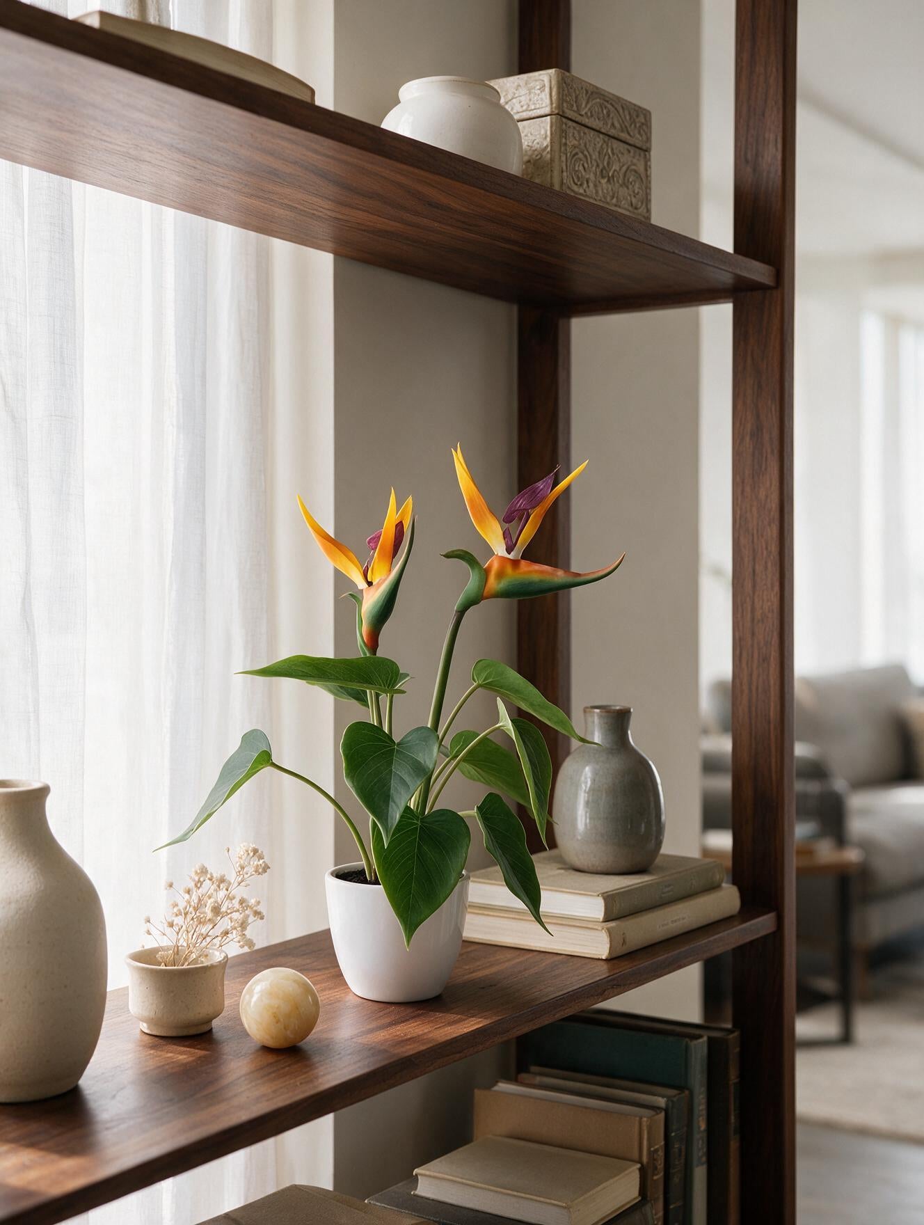 Artificial Bird of Paradise Tabletop Plant 43cm