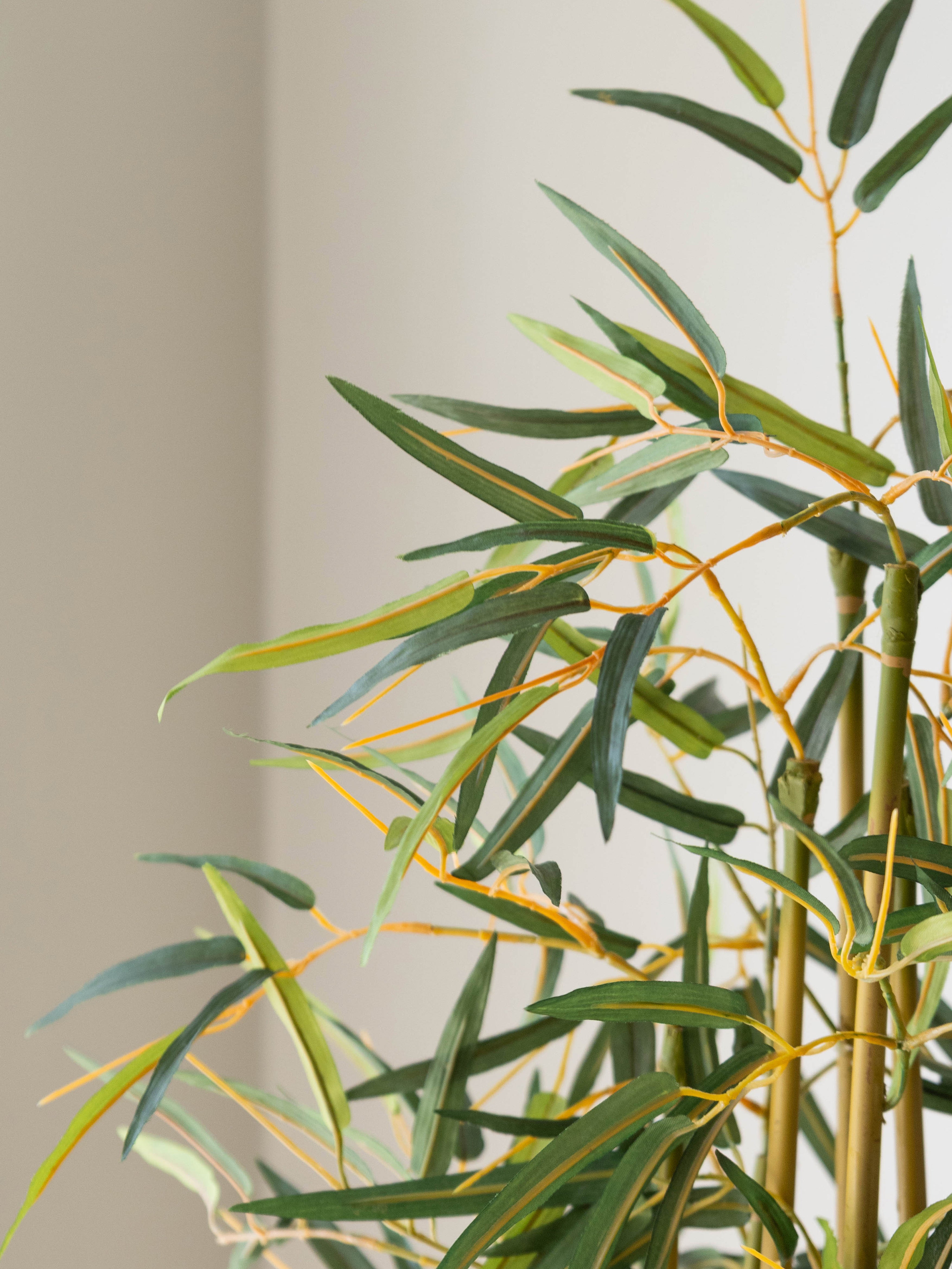 Artificial Bamboo Bonsai with Rock Planter 2ft