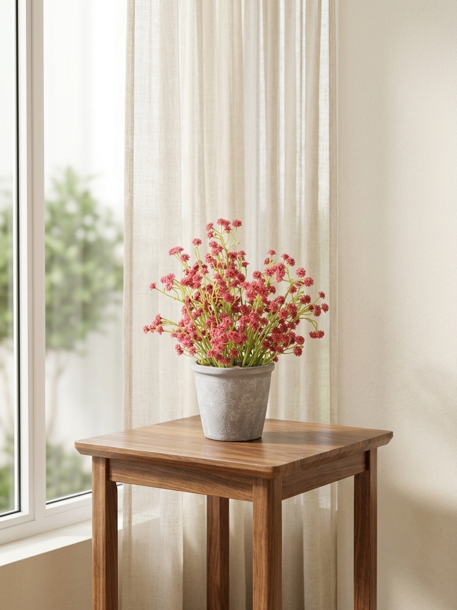 Artificial Red Baby’s Breath Tabletop