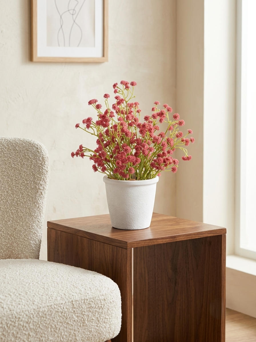 Artificial Red Baby’s Breath Tabletop