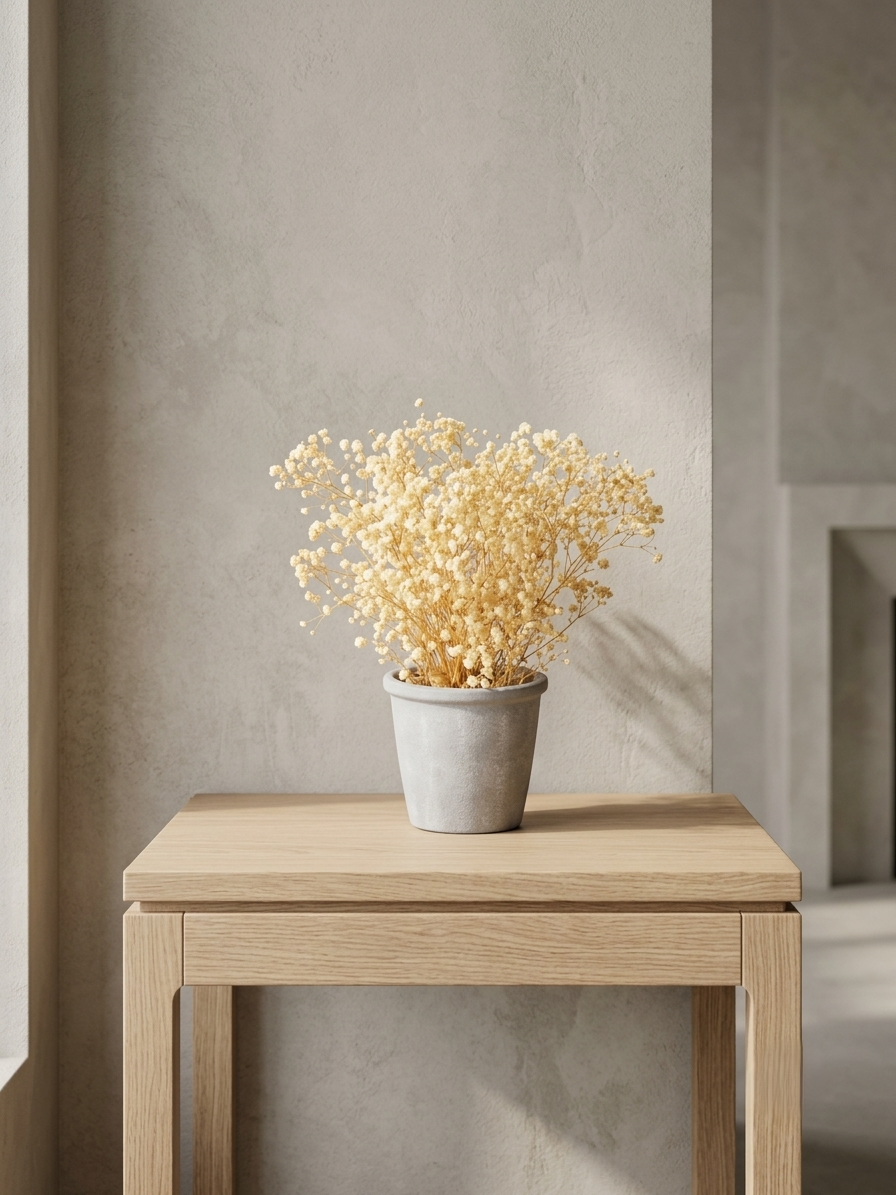 Preserved Baby’s Breath Table Top 24cm