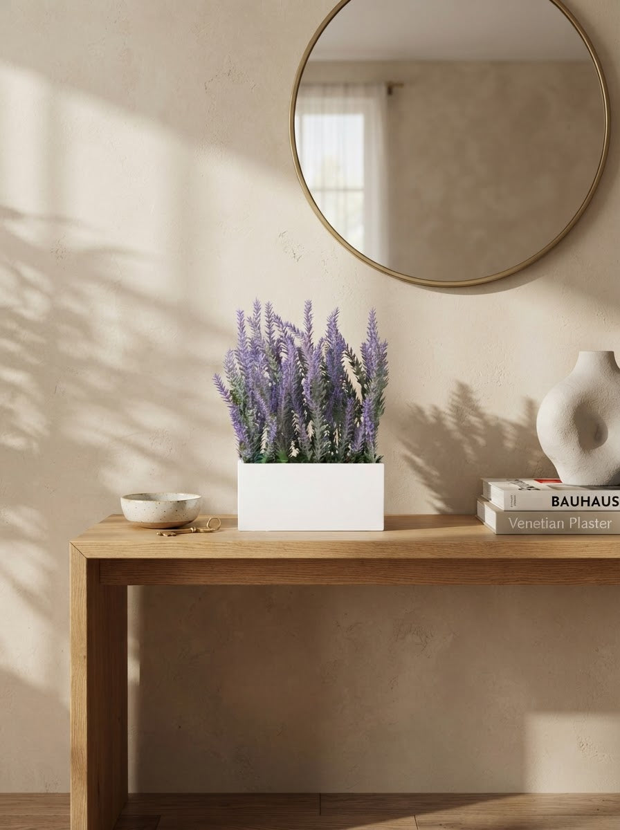 Artificial Lavender Spike Tabletop 25cm