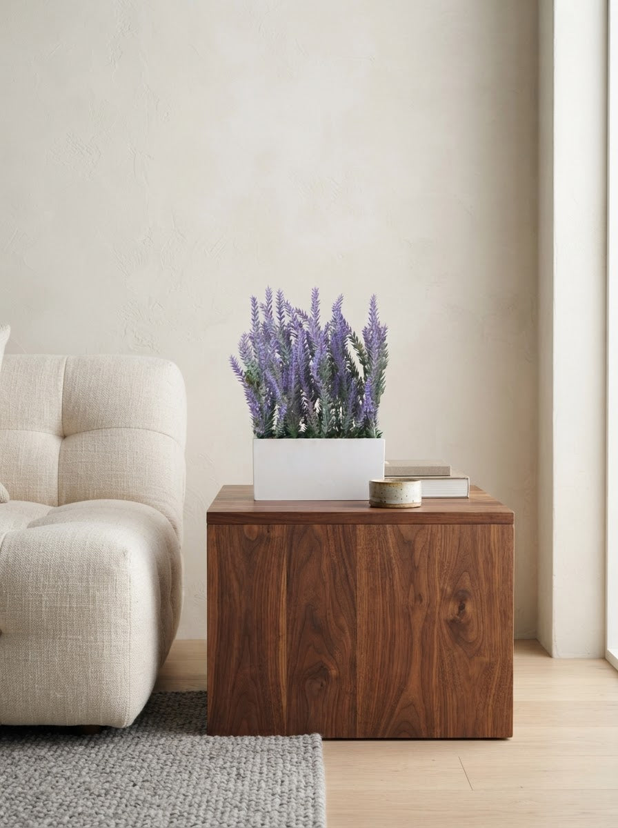 Artificial Lavender Spike Tabletop 25cm