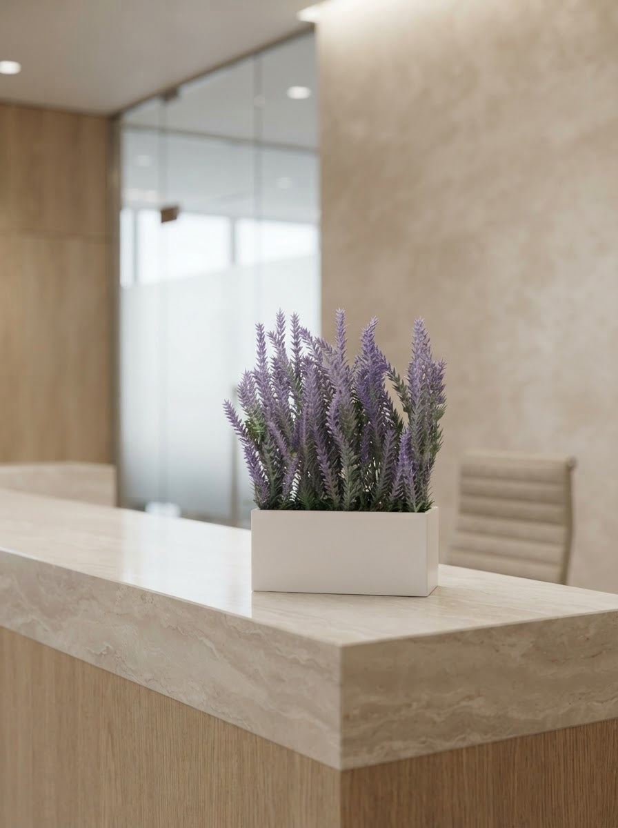 Artificial Lavender Spike Tabletop 25cm