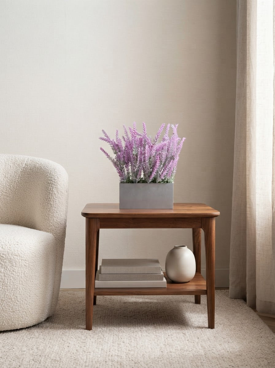 Artificial Lavender Spike Tabletop 25cm