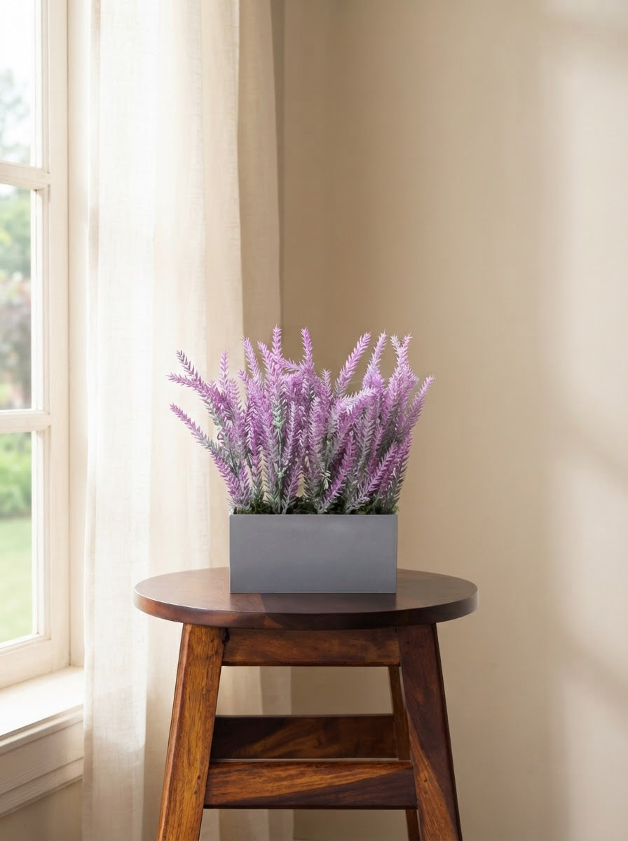 Artificial Lavender Spike Tabletop 25cm