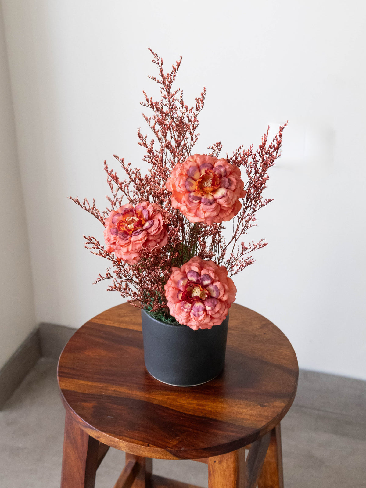 Coral Ember Floral Table Top