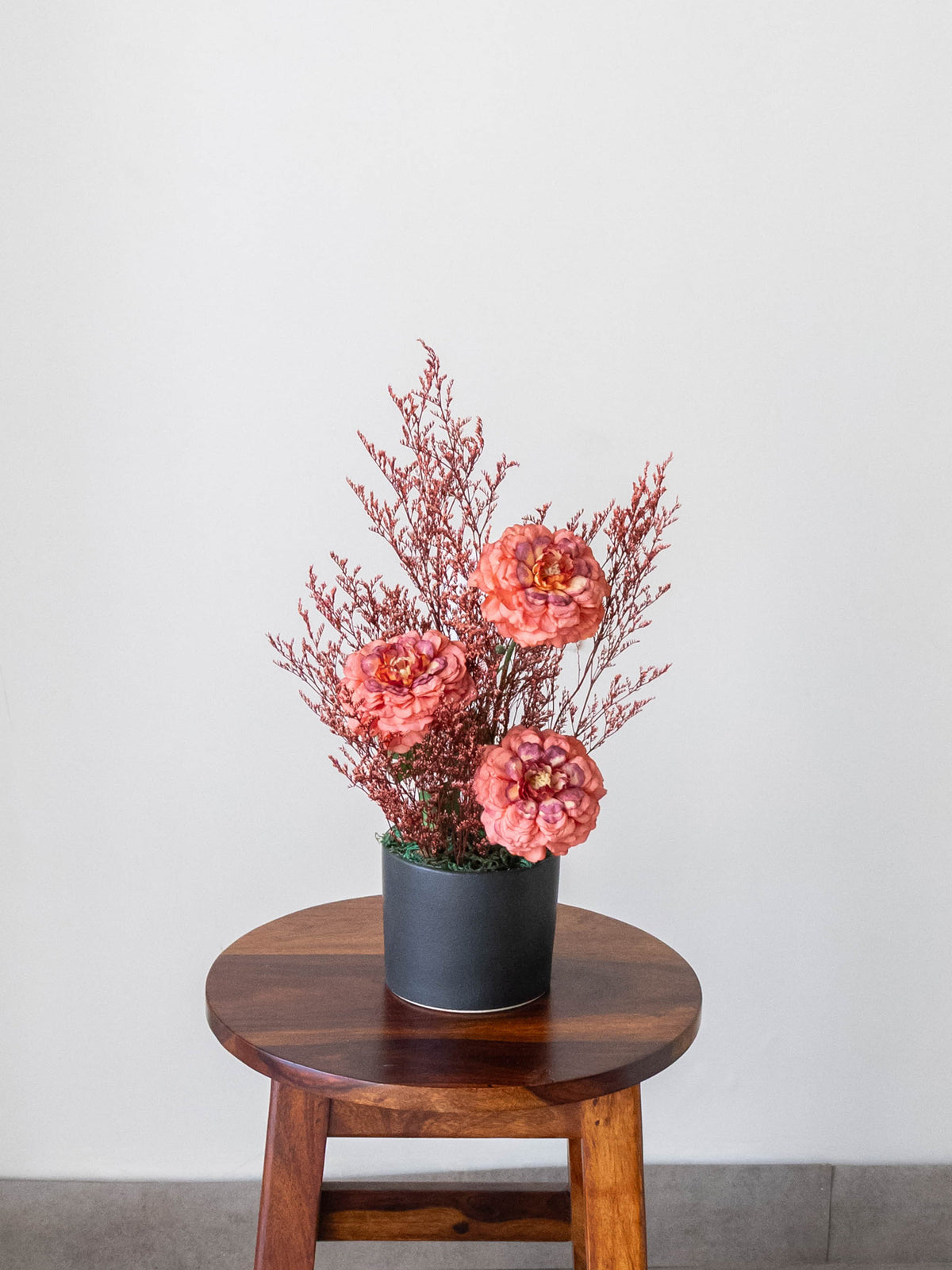 Coral Ember Floral Table Top