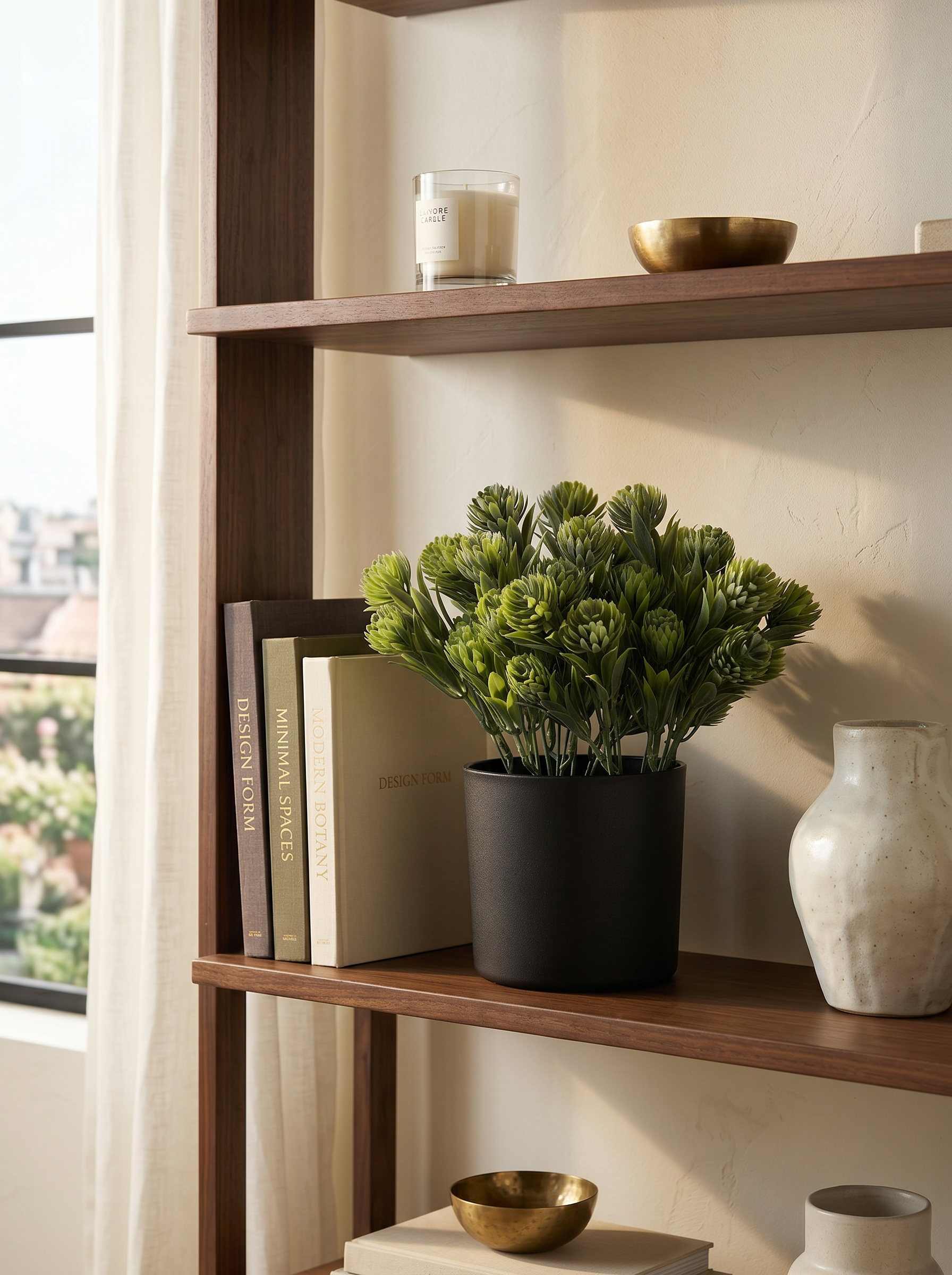 Artificial Pinecone Leaf Bunches (Set of 3)