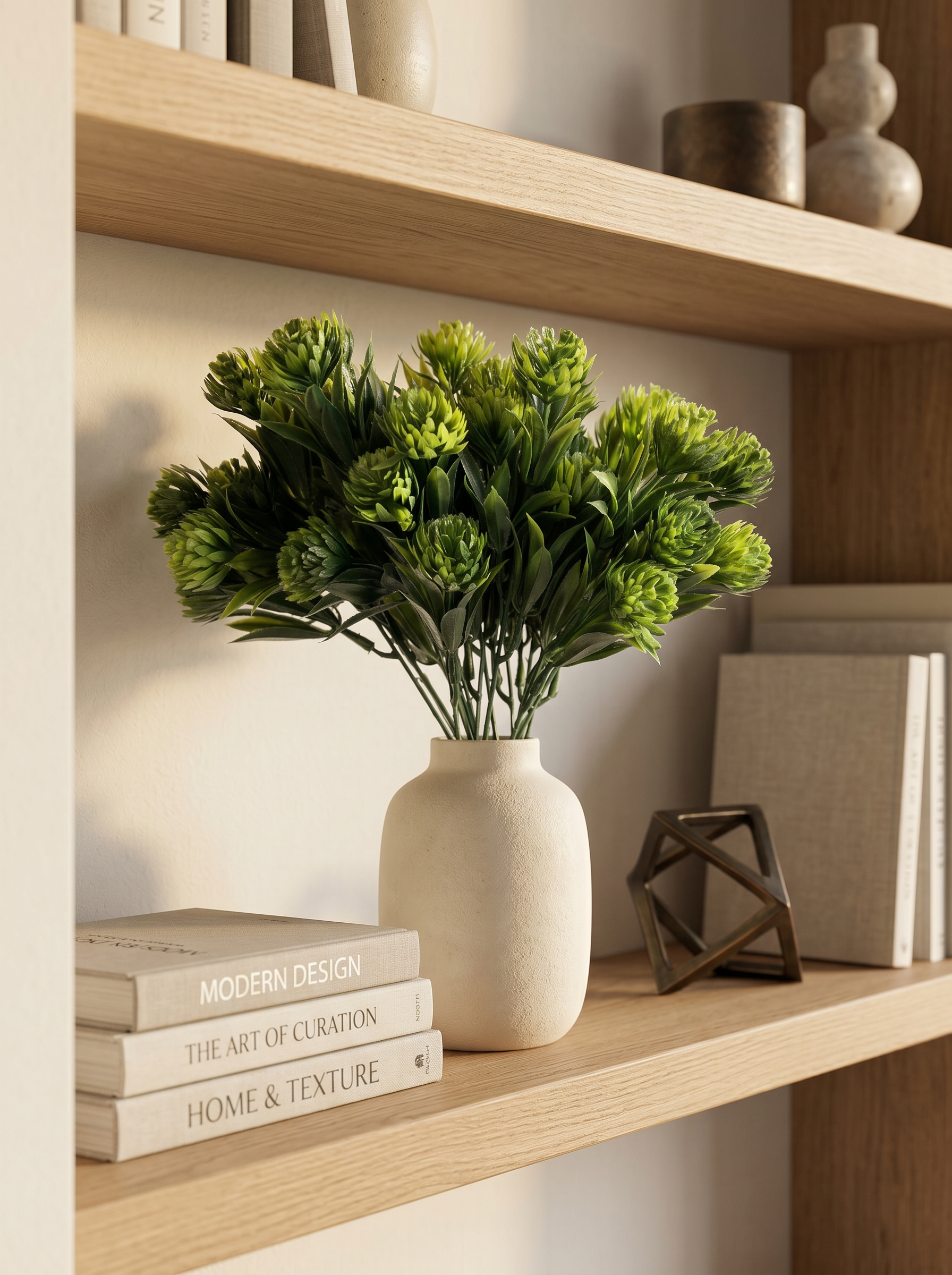 Artificial Pinecone Leaf Bunches (Set of 3)
