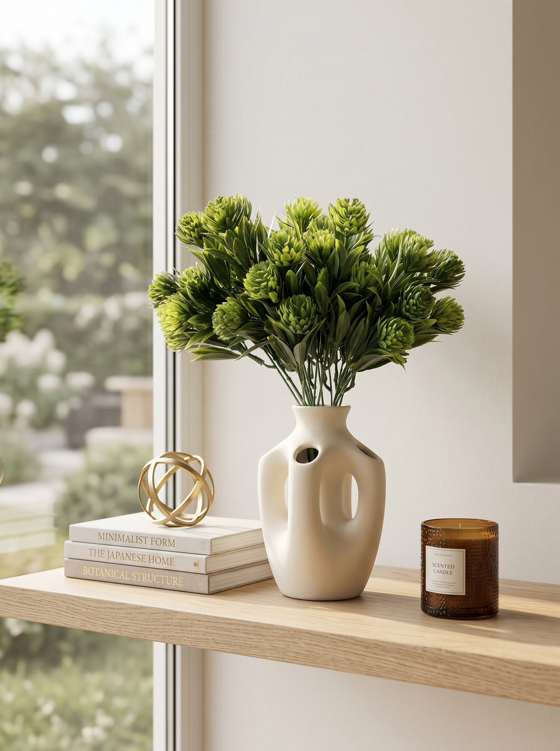 Artificial Pinecone Leaf Bunches (Set of 3)