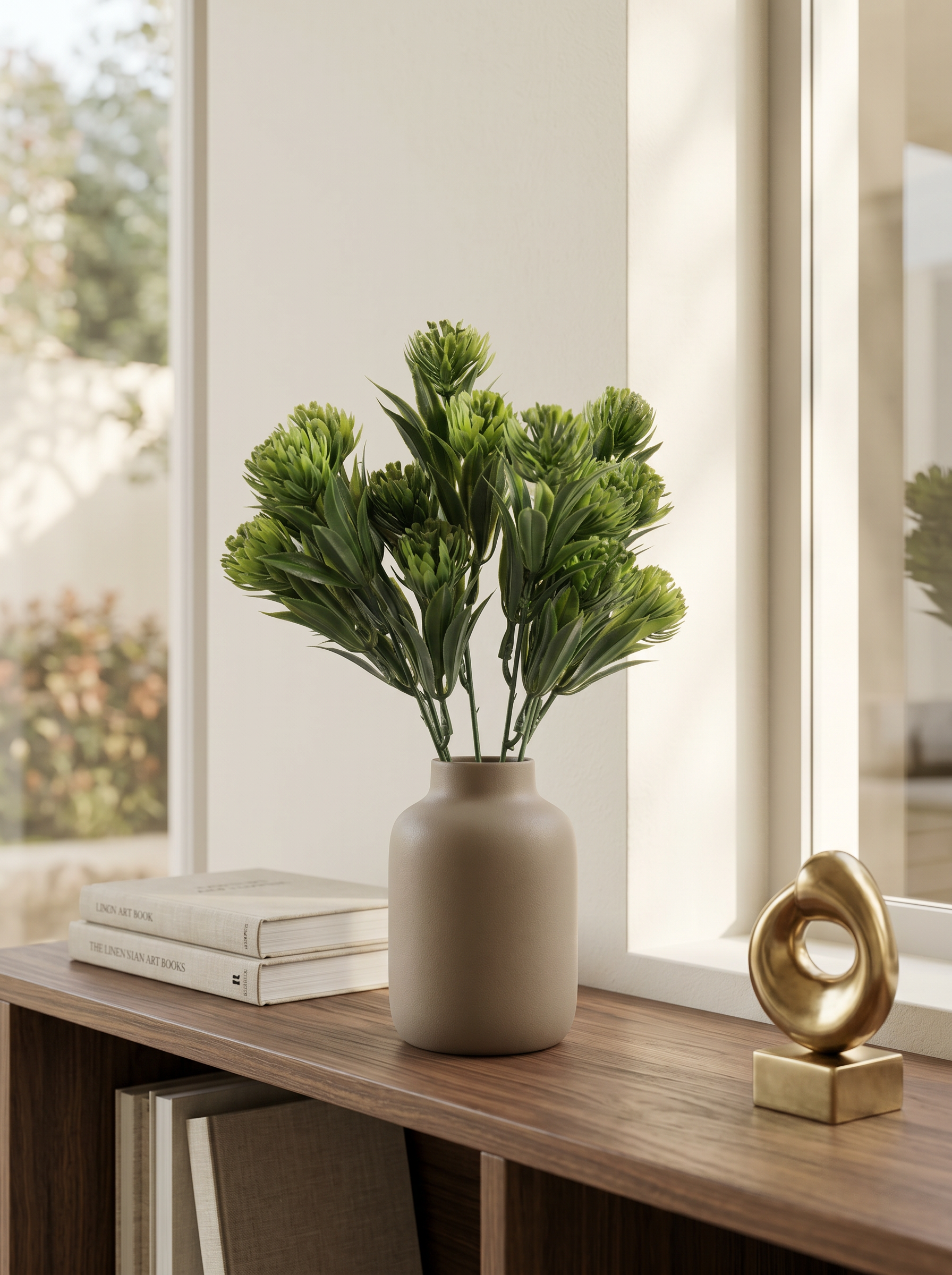 Artificial Pinecone Leaf Bunches (Set of 3)