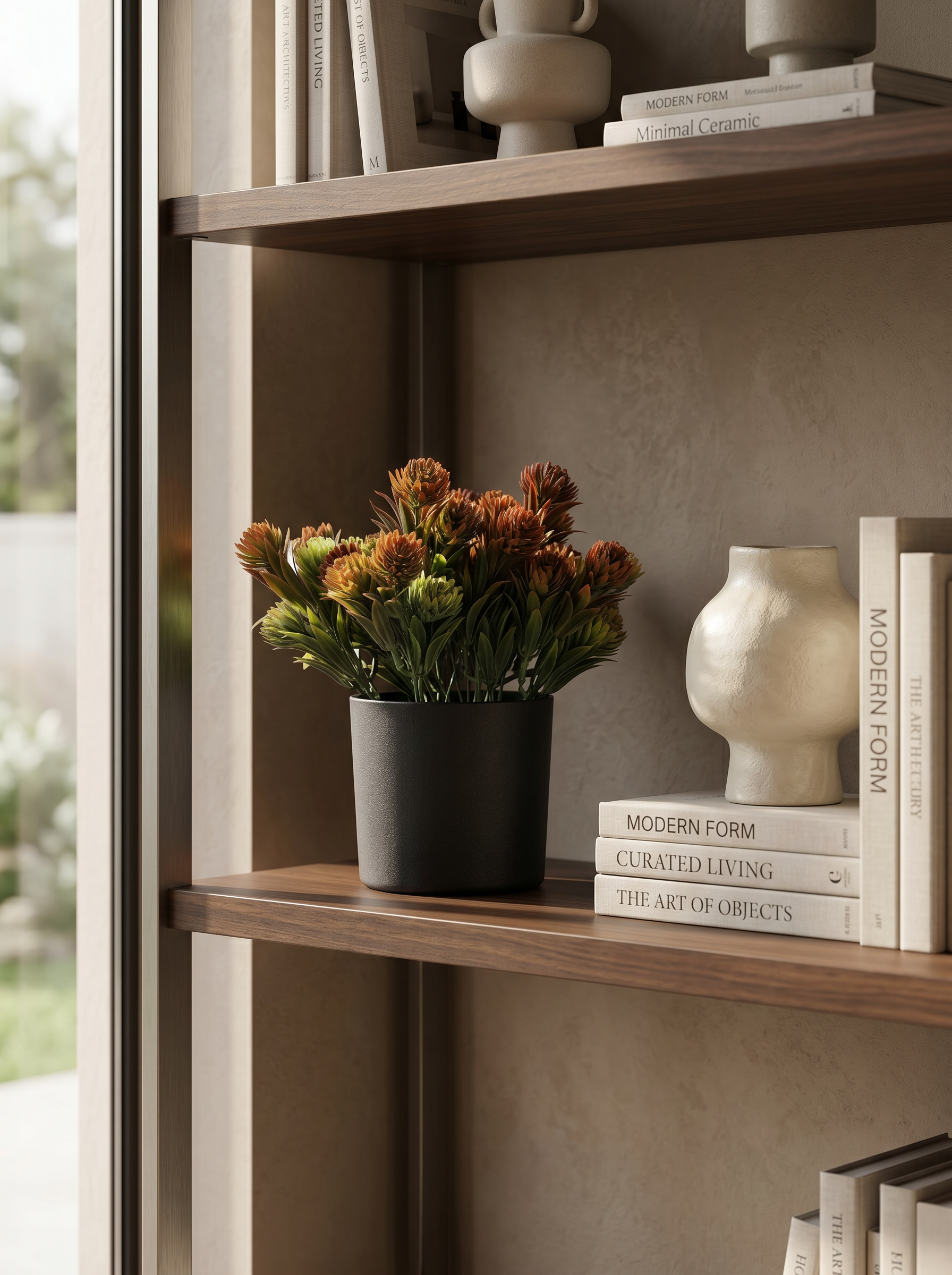Artificial Pinecone Leaf Bunches (Set of 3)