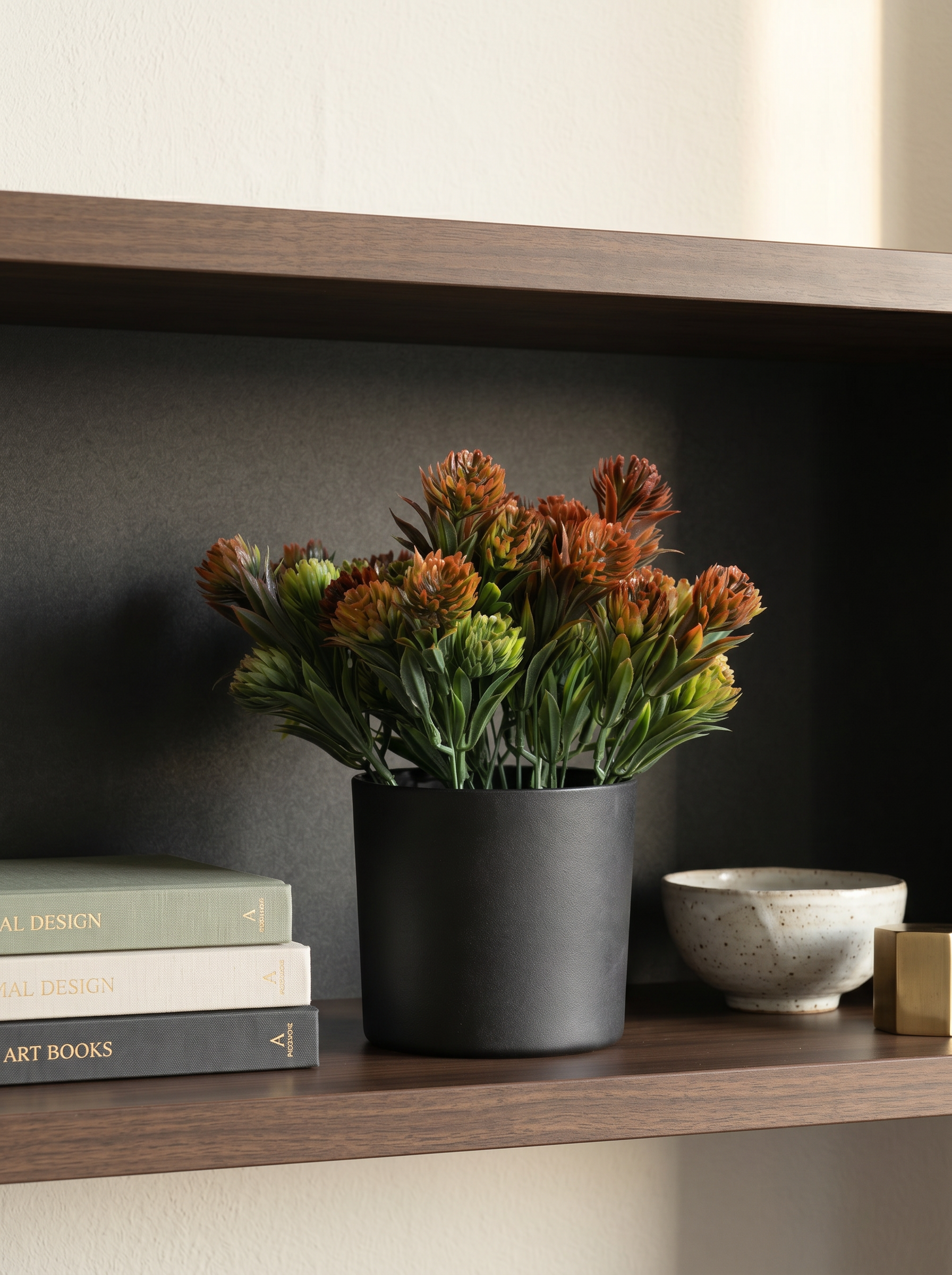 Artificial Pinecone Leaf Bunches (Set of 3)