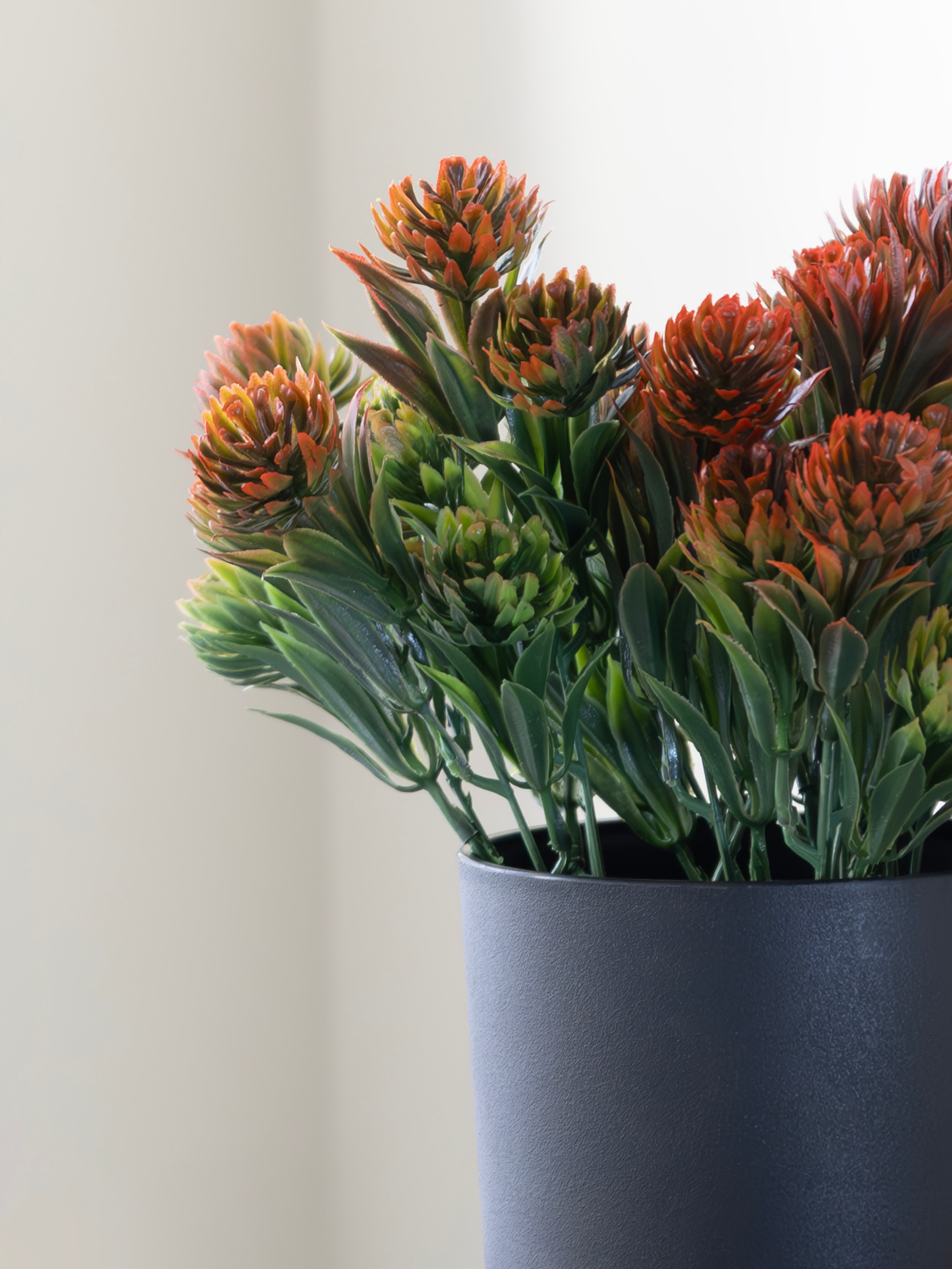 Artificial Pinecone Leaf Bunches (Set of 3)