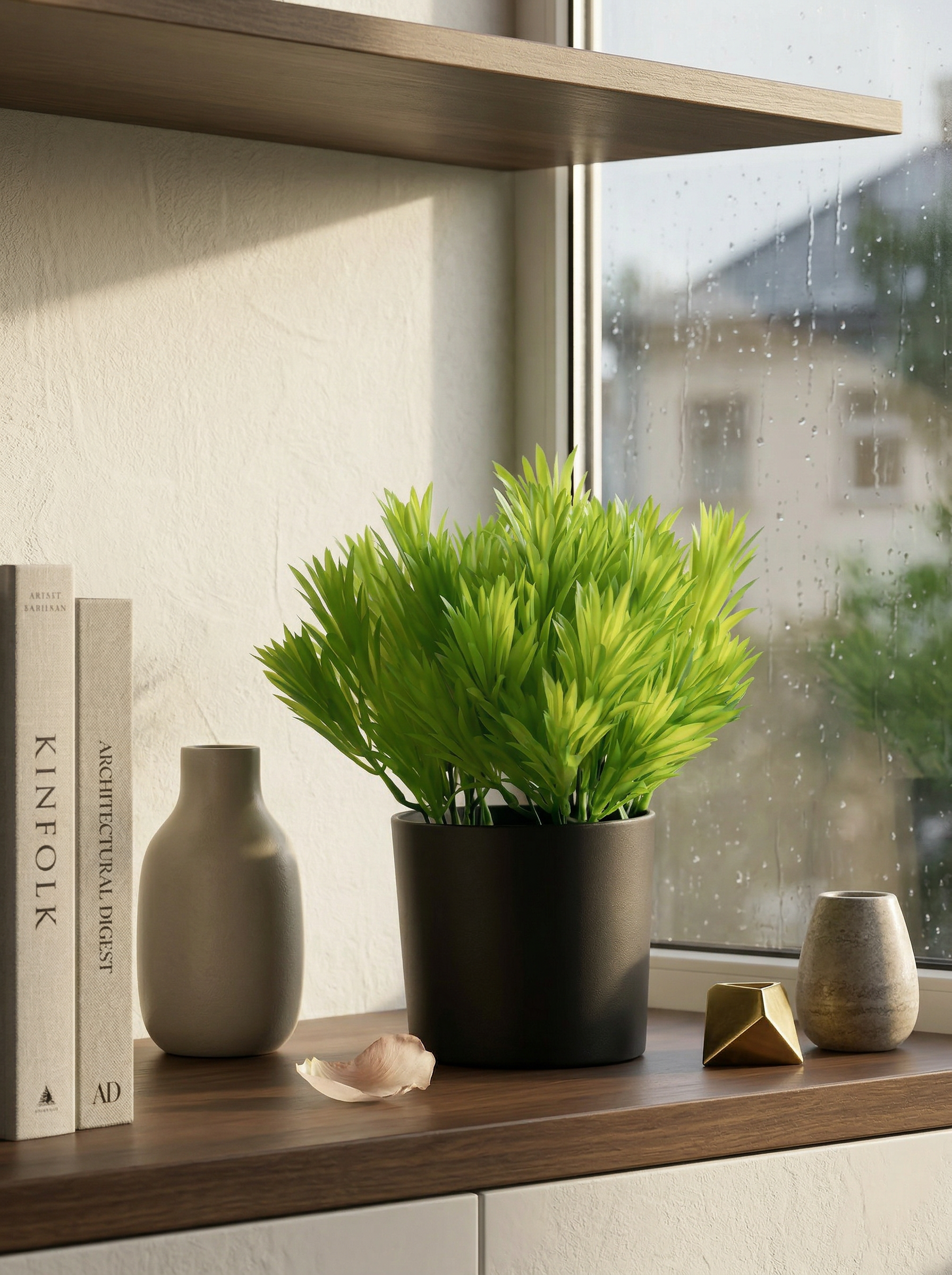 Artificial Yew leaf Bunch (Set of 3)