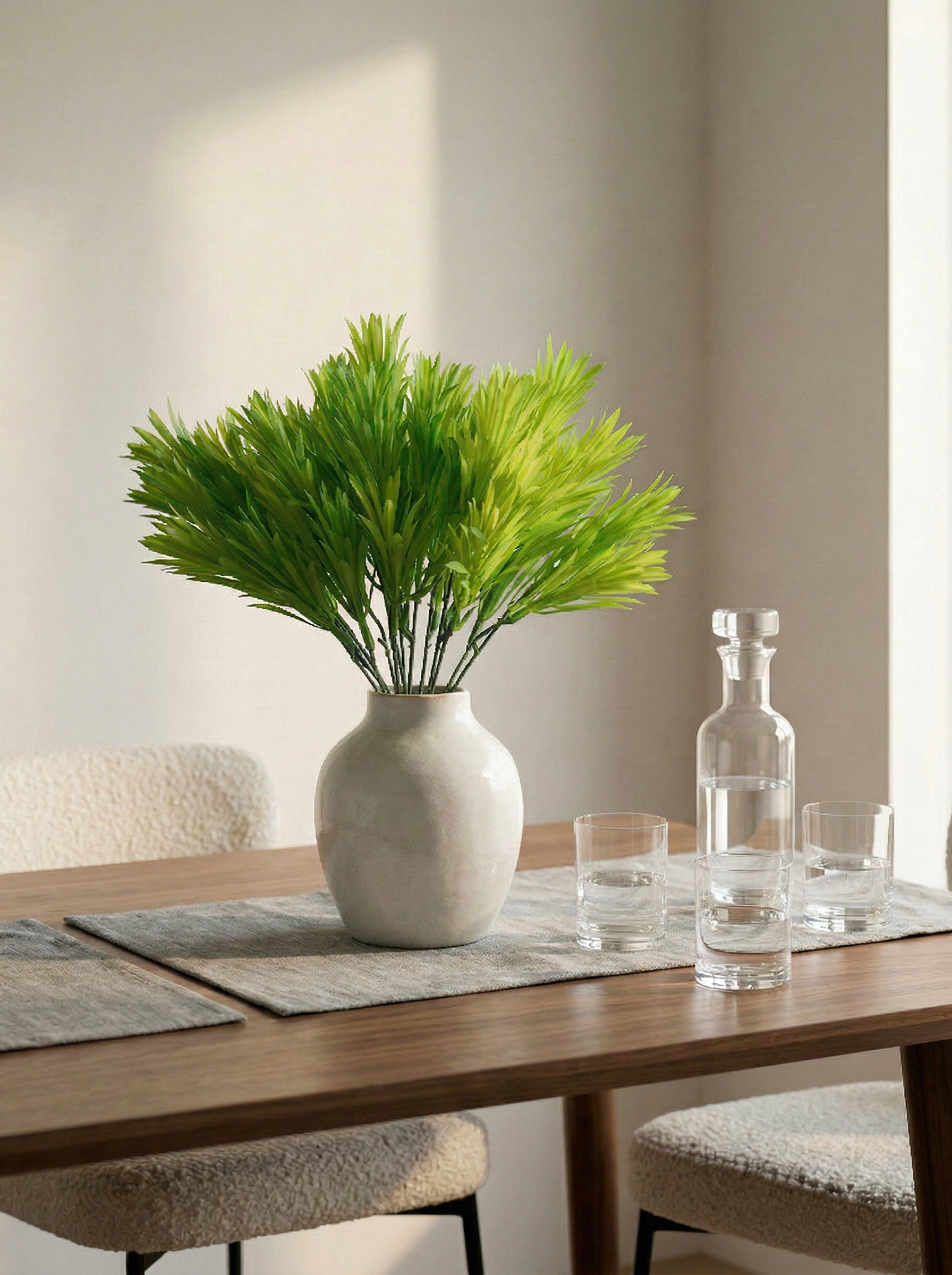 Artificial Yew leaf Bunch (Set of 3)