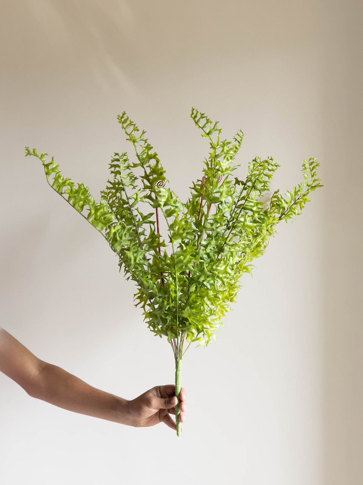 Artificial Wild Ripple Green Fern Plant 2.2ft