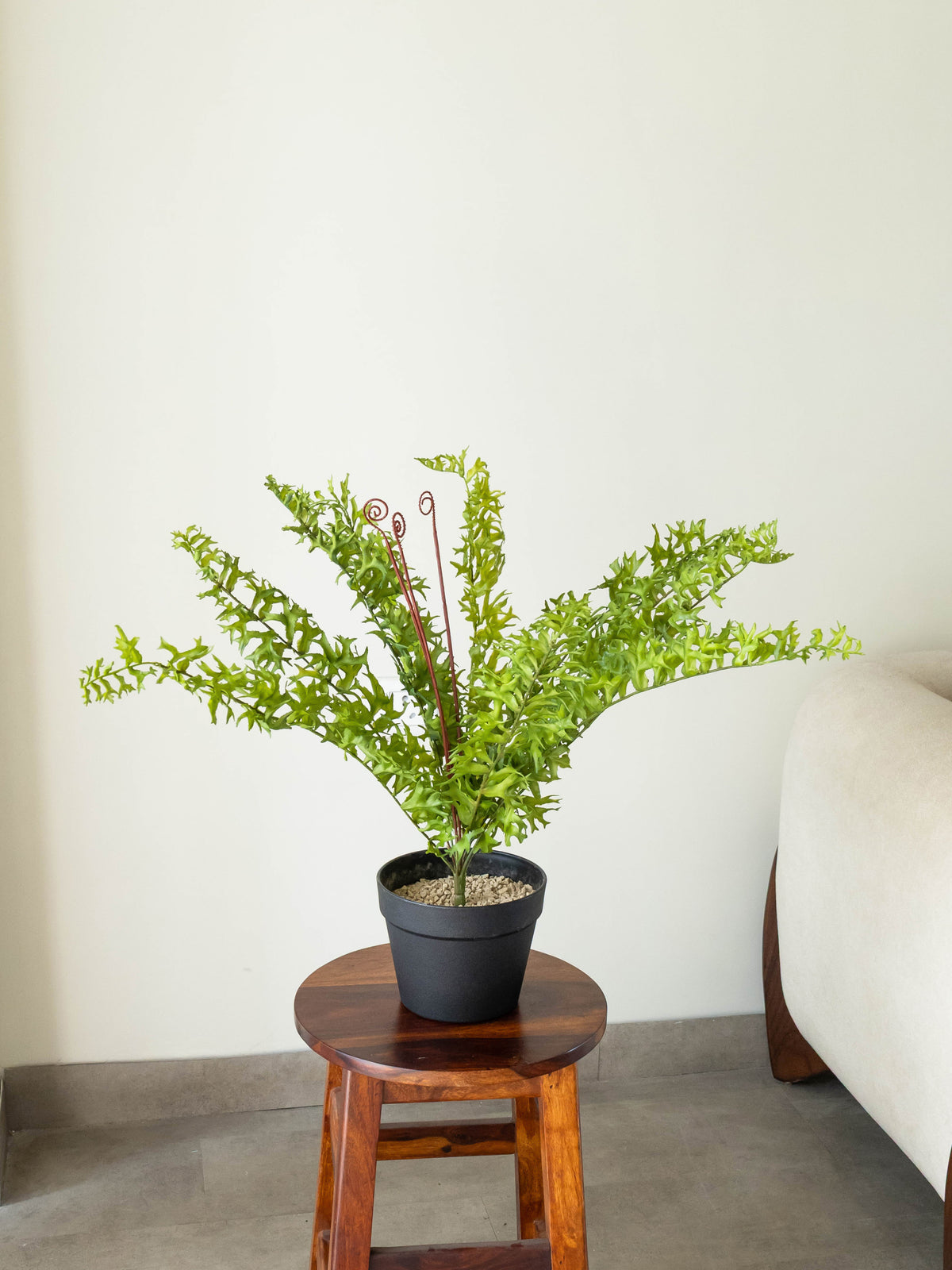 Artificial Wild Ripple Green Fern Plant 2.2ft
