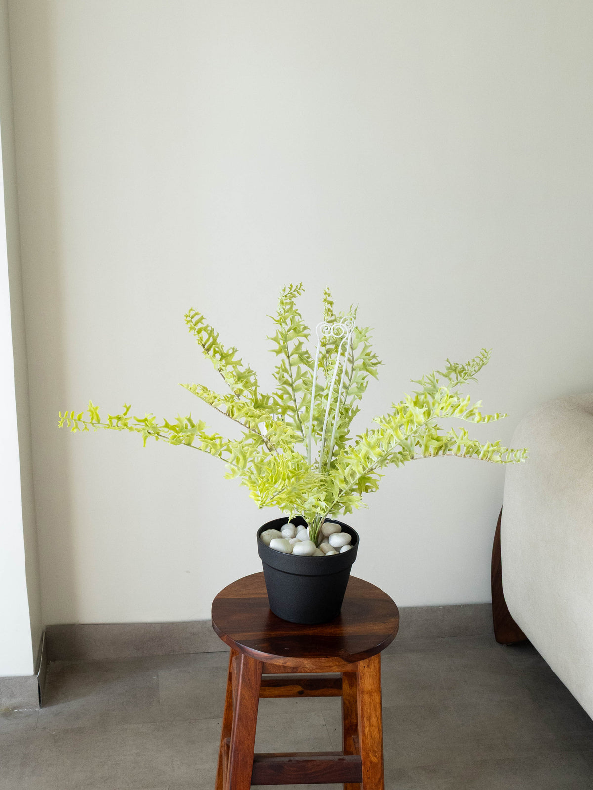 Artificial Wild Spiral Fern Plant 2.2ft