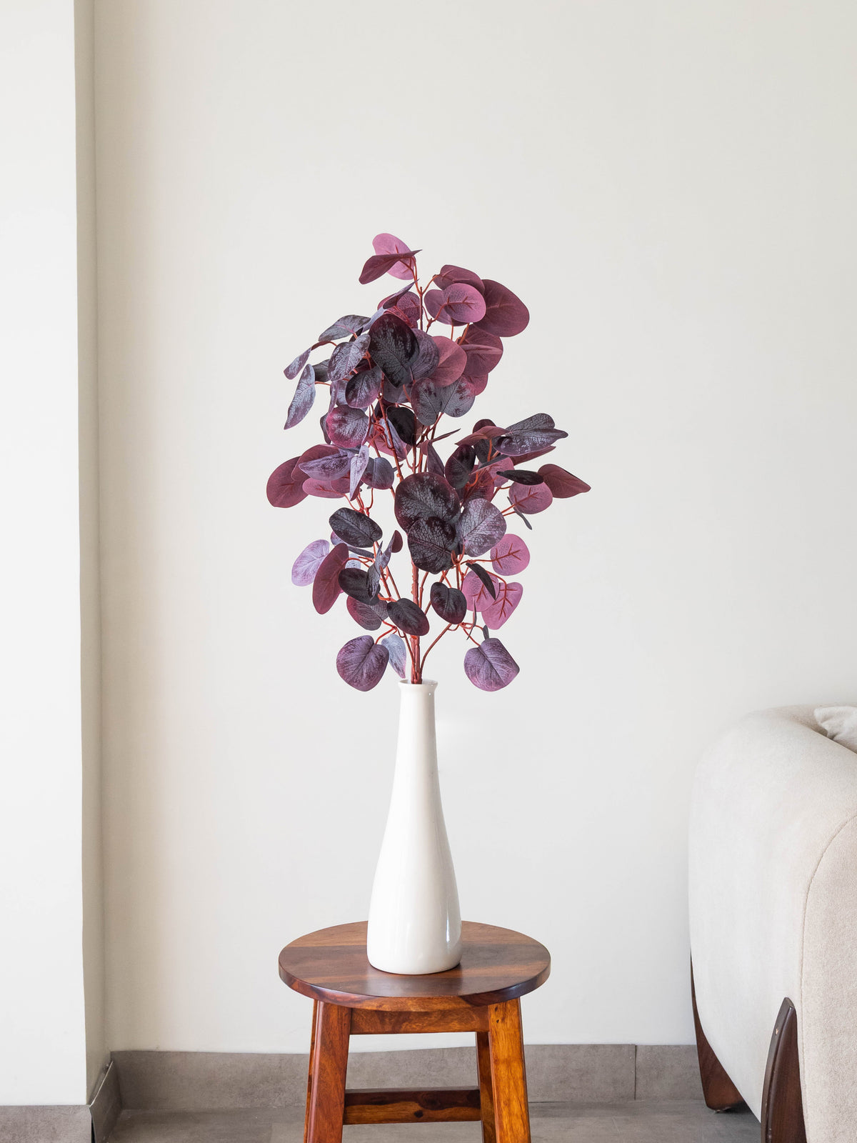 Artificial Red Eucalyptus Stem 85cm