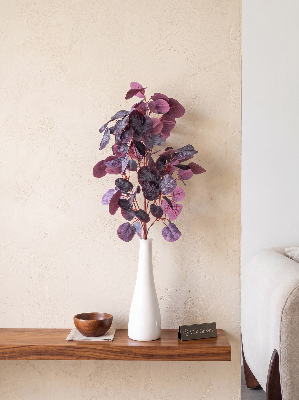 Artificial Red Eucalyptus Stem 85cm
