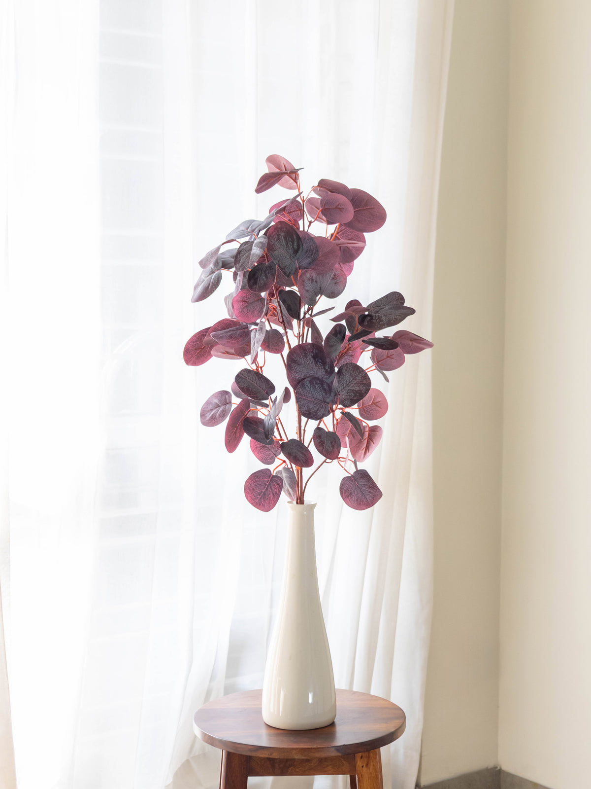 Artificial Red Eucalyptus Stem 85cm